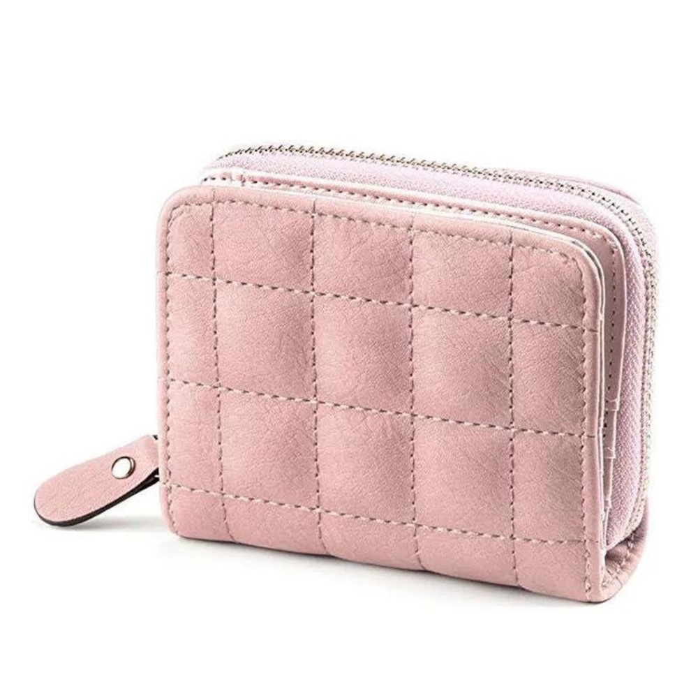 Wallet pequeño con cremallera para mujer, billetera pequeña